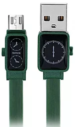 Кабель USB Remax Watch micro USB Cable Dark Green (RC-113m)