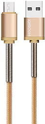 Кабель USB Joyroom S-M323 Explorer micro USB Cable Gold