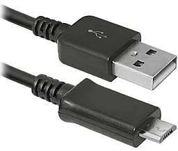Кабель USB Defender micro USB Cable Black (USB08-03H) - миниатюра 2