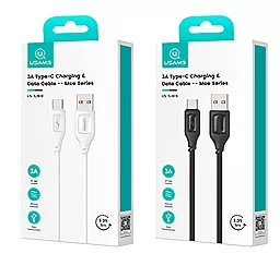 Кабель USB Usams US-SJ618 12w 2.4a Lightning cable black - миниатюра 4