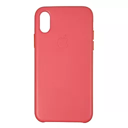 Чохол Original Leather Case Apple iPhone X, iPhone XS Peony Pink (ARM53577)