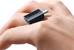 OTG-переходник Baseus Ingenuity Series Mini OTG Adaptor M-F USB Type-C -> USB-A 3.1 Blue (ZJJQ000003) - миниатюра 5