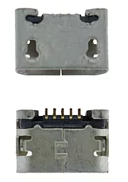 Универсальный разъём зарядки №5 (ver. C) Pin 5, Micro-USB, расстояние между ножками крепления 6 мм (без юбки)