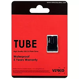 Флешка Verico USB 16Gb Tube (1UDOV-P8BKG3-NN) Black - миниатюра 2