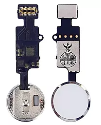 Універсальна кнопка Home Apple iPhone 7 / iPhone 7 Plus зі шлейфом (6rd generetion JCID) Silver