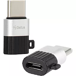 Адаптер-перехідник Gelius GP-OTG005 Adapter Micro to Type-C Black