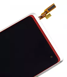 Дисплей HTC Desire 600 с тачскрином и рамкой, White - миниатюра 2