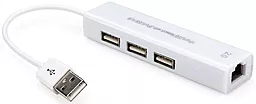 USB хаб Vinga 3xUSB 2.0 White (HUB023S)