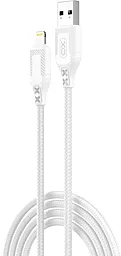Кабель USB XO NB235 12W 2.4A Lightning Cable White - миниатюра 2