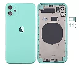 Корпус для Apple iPhone 11 з тримачем Sim-карти, з бічними кнопками Green