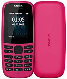 Мобільний телефон Nokia 105 Single sim 2019 (16KIGP01A13) Pink