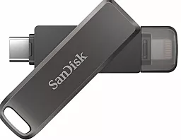 Флешка SanDisk iXpand Luxe 64 GB USB 3.1 + Type-C + Lightning (SDIX70N-064G-GN6NN) Black - миниатюра 4