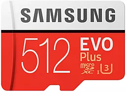 Карта памяти Samsung microSDXC 512GB Evo Plus Class 10 UHS-I U3 + SD-адаптер (MB-MC512HA/RU) - миниатюра 3
