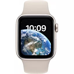 Смарт-часы Apple Watch SE 2022 GPS 40mm Aluminium Case with White Sport Band - Regular Starlight (MNJP3UL/A) - миниатюра 3