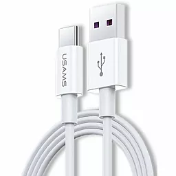Кабель USB Usams U44 Fast Charging 5A 1.2M USB Type-C Cable White