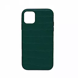 Чехол Apple Leather Case Full Crocodile for iPhone XR Green