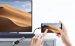 Видео переходник (адаптер) Vention USB Type-C - HDMI v2.0 4k 60hz 0.25m grey (CREBC) - миниатюра 6
