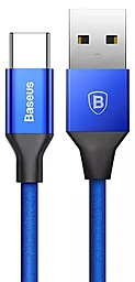 Кабель USB Baseus Yiven 3A 1.2M USB Type-C Cable Blue (CATYW-03)