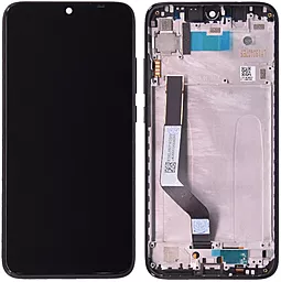 Дисплей Xiaomi Redmi Note 7, Note 7 Pro з тачскріном і рамкою, оригінал, Black