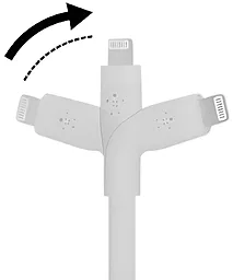 Кабель USB PD Belkin BoostCharge Flex 20W 2M USB Type-C - Lightning Cable White (CAA009bt2MWH) - миниатюра 5