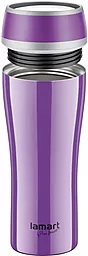 Термокружка Lamart 400мл(LT4025) фиолетовая - миниатюра 2