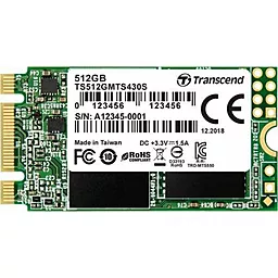 SSD Накопитель Transcend MTS430S 512 GB M.2 2242 SATA 3 (TS512GMTS430S)
