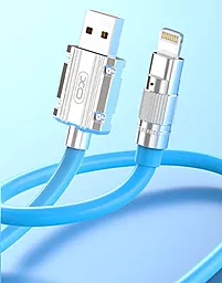 Кабель USB XO NB227 6a 1.2m Lightning cable blue - миниатюра 3