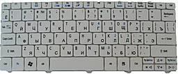 Клавіатура для ноутбуку Acer One 521 522 532 533 D255 D257 D260 D270 Happy EM 350 355  біла