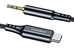 Аудио кабель Choetech AUX mini Jack 3.5 мм - USB Type-C M/M Cable 2 м black (AUX008-BK) - миниатюра 4