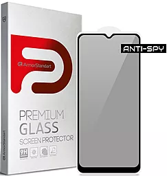 Защитное стекло ArmorStandart Full Glue Anti Spy Samsung A025 Galaxy A02s Black (ARM58647)