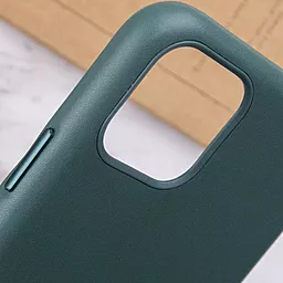 Чехол Apple Leather Case Full for iPhone 11 Pine Green - миниатюра 8