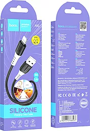 Кабель USB Hoco X82 Silicone Lightning Cable Black - миниатюра 4