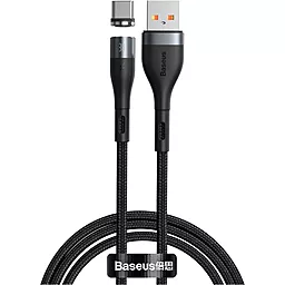 Кабель USB Baseus Zinc Fabric Magnetic USB Type-C Cable Black (CATXC-MG1)