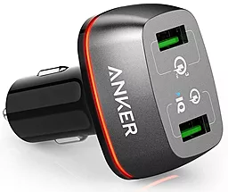 Автомобильное зарядное устройство с быстрой зарядкой Anker PowerDrive+ 2 with Quick Charge 3.0 V3 Black (A2224H11)