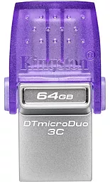 Флешка Kingston 64 GB DataTraveler microDuo 3C (DTDUO3CG3/64GB) - миниатюра 2