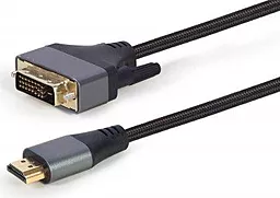Відеокабель Cablexpert HDMI - DVI 1.8м Black (CC-HDMI-DVI-4K-6)