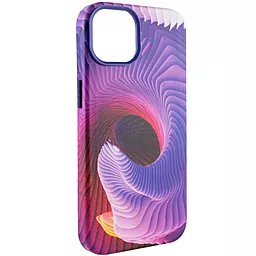 Кожаный чехол Colour Splash with MagSafe для Apple iPhone 14 (6.1") Purple / Pink - миниатюра 4