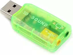 Внешняя звуковая карта Dynamode USB 3D RTL Green