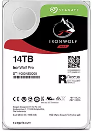 Жорсткий диск Seagate IronWolf Pro HDD 14TB 7200rpm 256MB 3.5" SATAIII (ST14000NE0008)