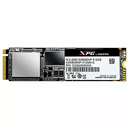 SSD Накопитель ADATA XPG SX8000 512 GB M.2 2280 (ASX8000NP-512GM-C)