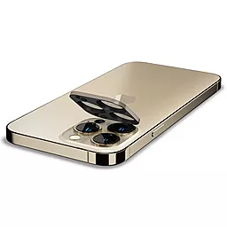 Защитное стекло Spigen на камеру для Apple iPhone 13 Pro/ 13 Max - Optik camera lens (2шт) Gold (AGL04034) - миниатюра 4