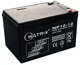 Акумуляторна батарея Matrix 12V 12Ah (NP12-12) - мініатюра 2