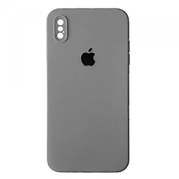 Чехол Silicone Case Full Camera Square для Apple iPhone X, iPhone XS Grey
