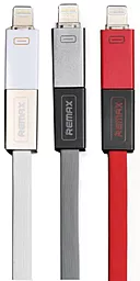 Кабель USB Remax Shadow Magnet 2-in-1 USB Lightning/micro USB Cable Gray (RC-026t) - миниатюра 2