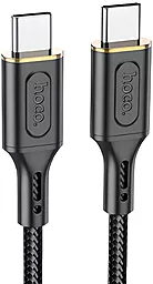 Кабель USB PD Hoco X95 Goldentop 60W 3A USB Type-C - Type-C Cable Black