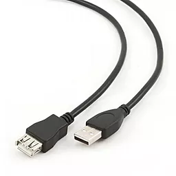 Кабель (шлейф) Cablexpert USB2.0 М-F Premium 4.5м чёрный (CCP-USB2-AMAF-15C)