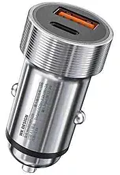 Автомобільний зарядний пристрій WK WP-C28 Silver (6941027614648)