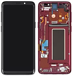 Дисплей Samsung Galaxy S9 G960 с тачскрином и рамкой, original PRC, Red