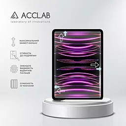 Защитное стекло ACCLAB Full Glue для Apple iPad Pro 11 2022, 2021, 2020, 2018 Black - миниатюра 4