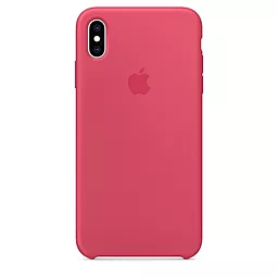 Чехол Apple Silicone Case PB для Apple iPhone X, iPhone XS  Hibiscus